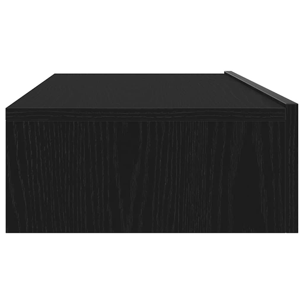TV ormarić s LED svjetlima crni hrast 60x35x15,5 cm