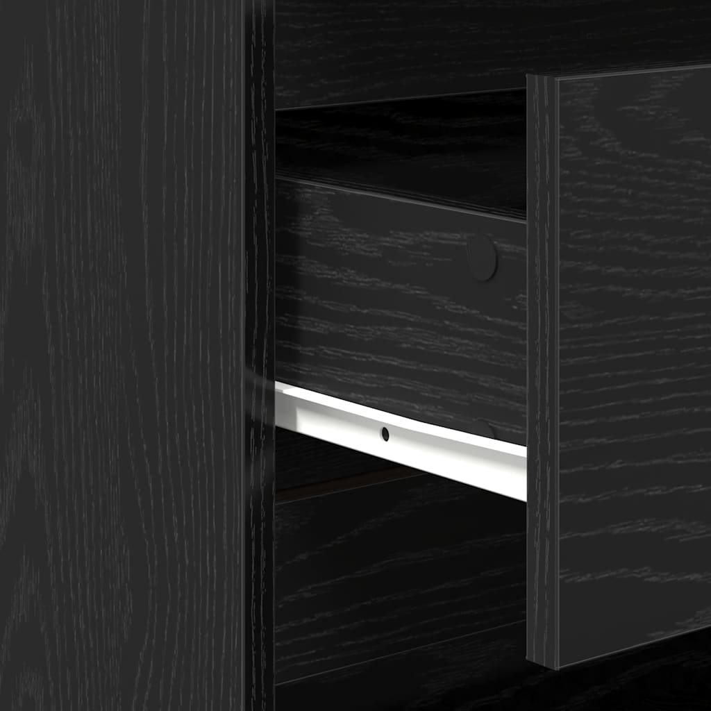 Komoda crni hrast 70x41x75 cm Inženirsko drvo