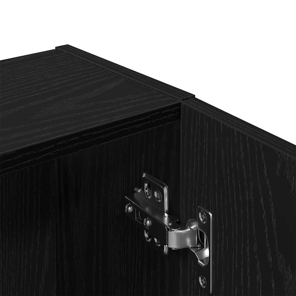 Ogledalo ormar Crni hrast 64 x 20 x 67 cm Konstruirano drvo