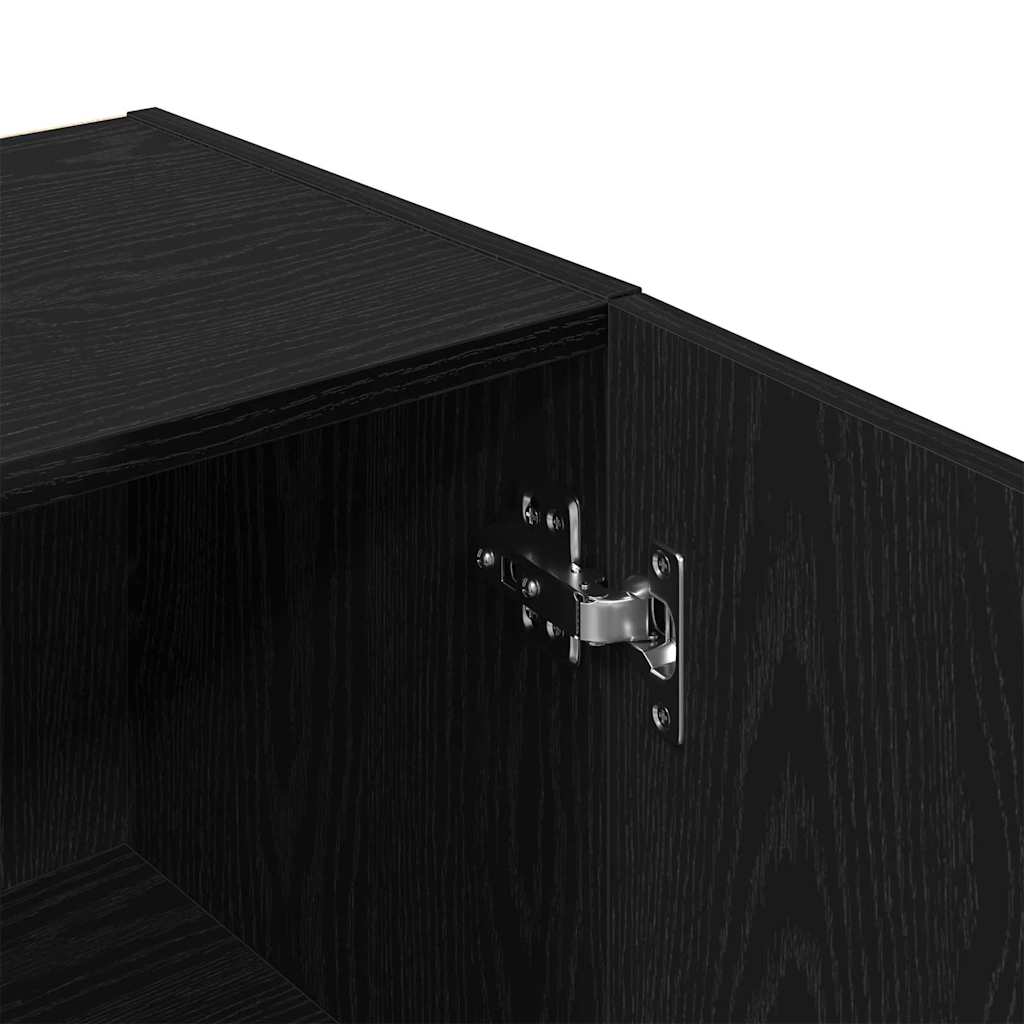 Kupaonski ormar s policom Crni hrast 32 x 34 x 188,5 cm