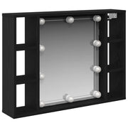 Ogledalo ormar Crni hrast 76 x 15 x 55 cm Konstruirano drvo