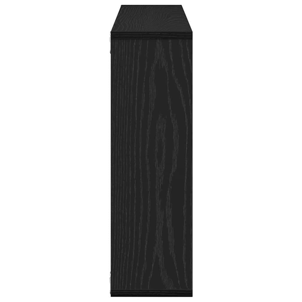 Polica na zidu Crni hrast 85 x 16 x 52,5 cm Konstruirano drvo