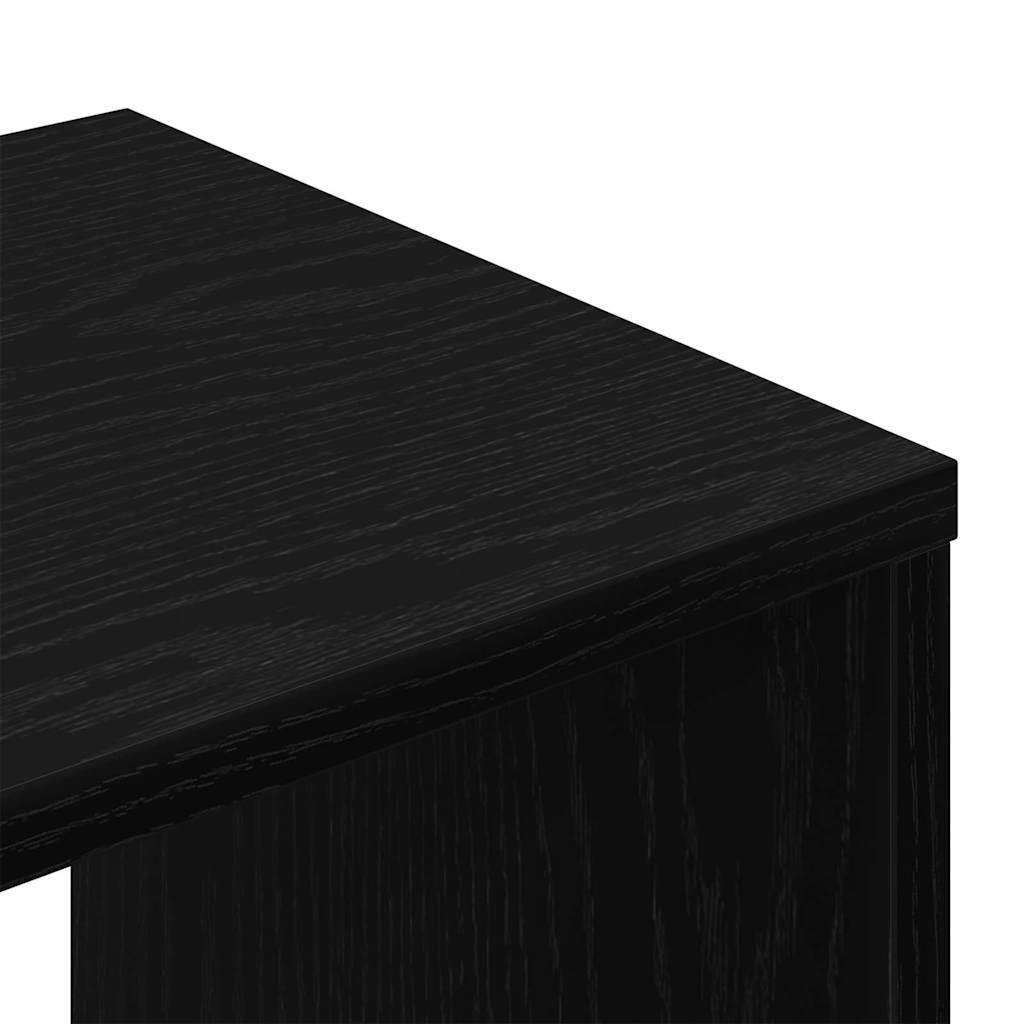 TV ormar 2 pcs Crna 100 x 30 x 30 cm Konstruirano drvo