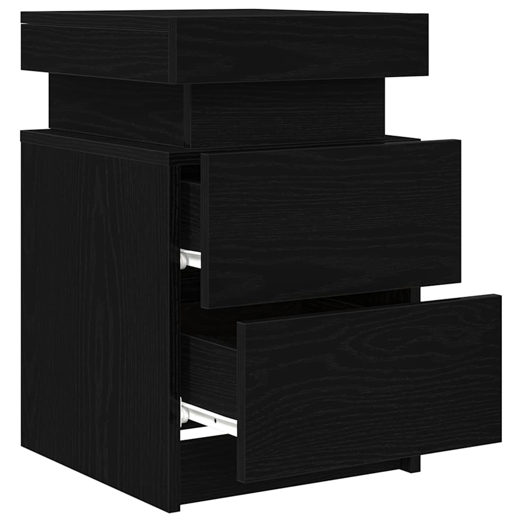 Noćni ormar Crni hrast 35 x 39 x 55 cm Konstruirano drvo
