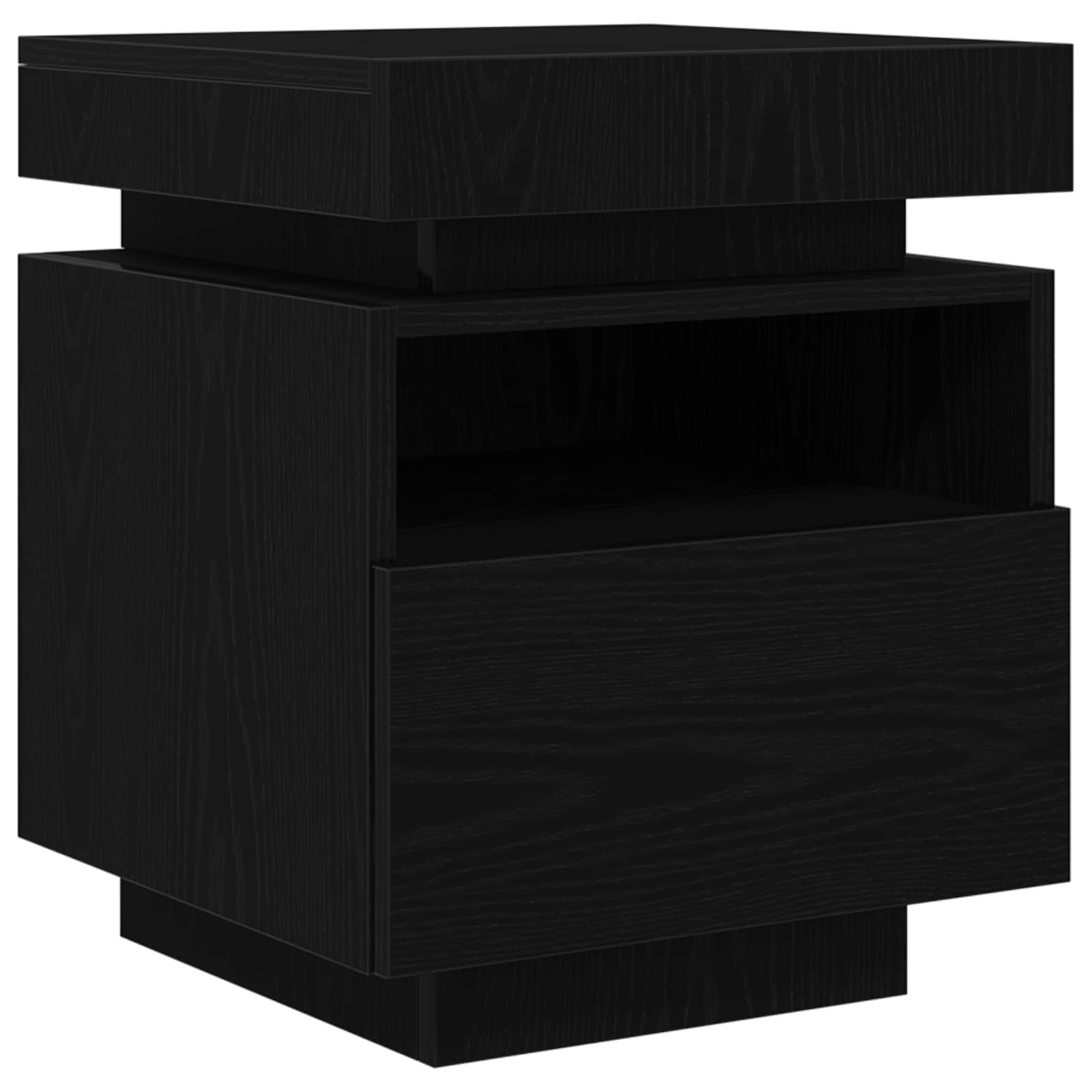 Noćni ormar Crni hrast 40 x 39 x 48,5 cm Konstruirano drvo