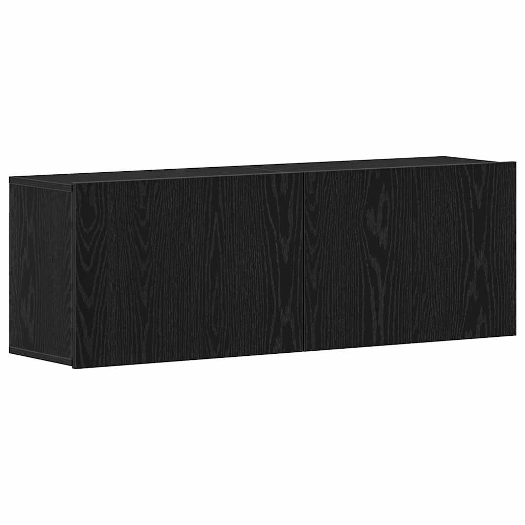 TV ormarići 2 kom. crni hrast 120x30x41 cm inženjerski drvo