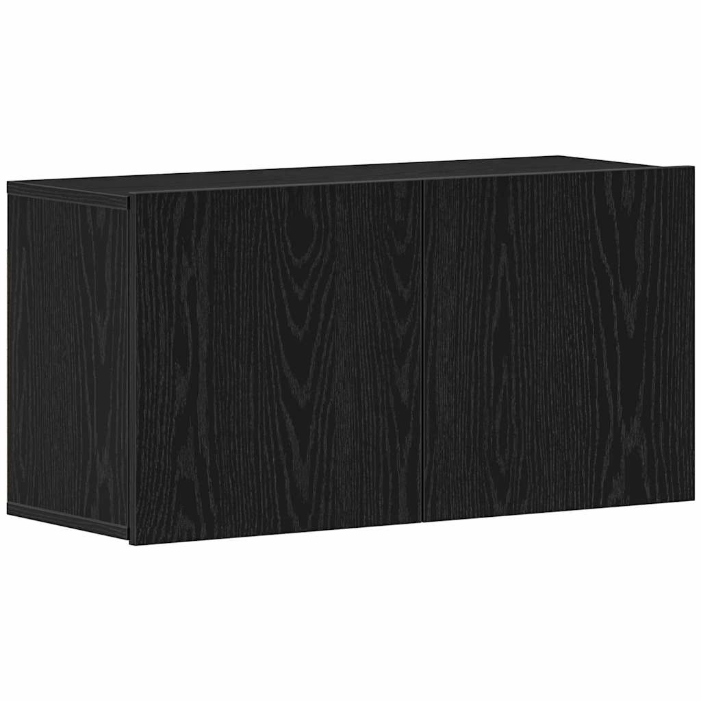 TV ormarić crni hrast 80x30x41 cm inženjerski drvo