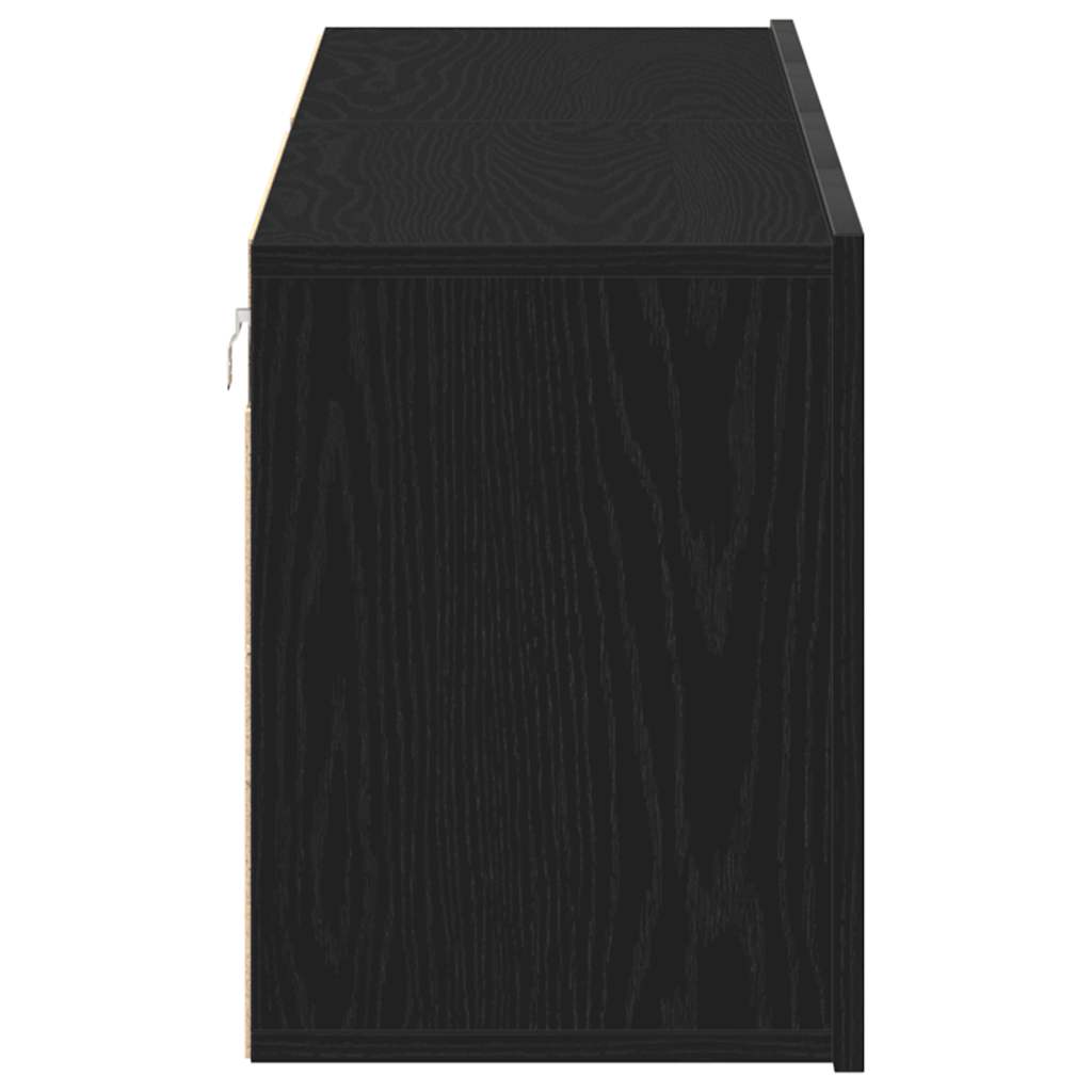 TV ormarići 2 kom. crni hrast 160x30x41 cm inženjerski drvo