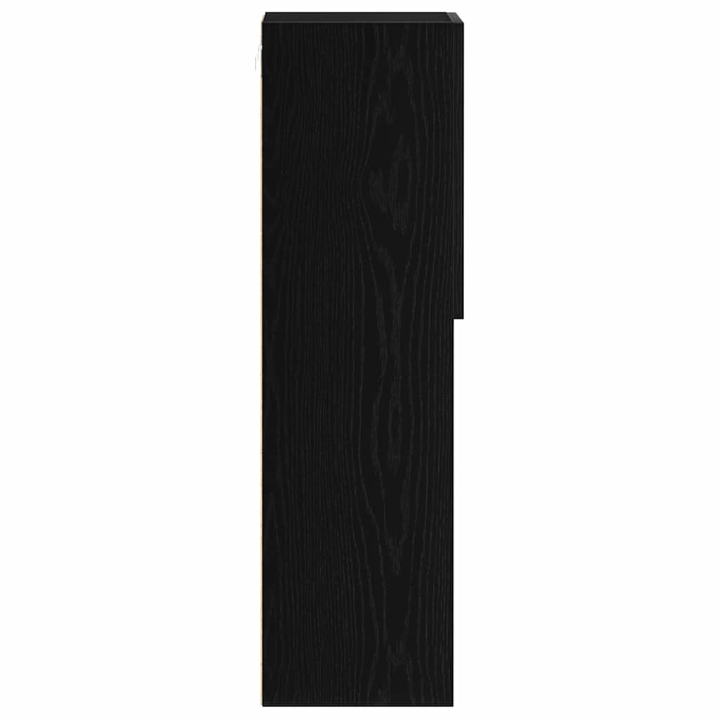 Set TV komoda Zidne 2 pcs Crni hrast 30,5 x 30 x 102 cm