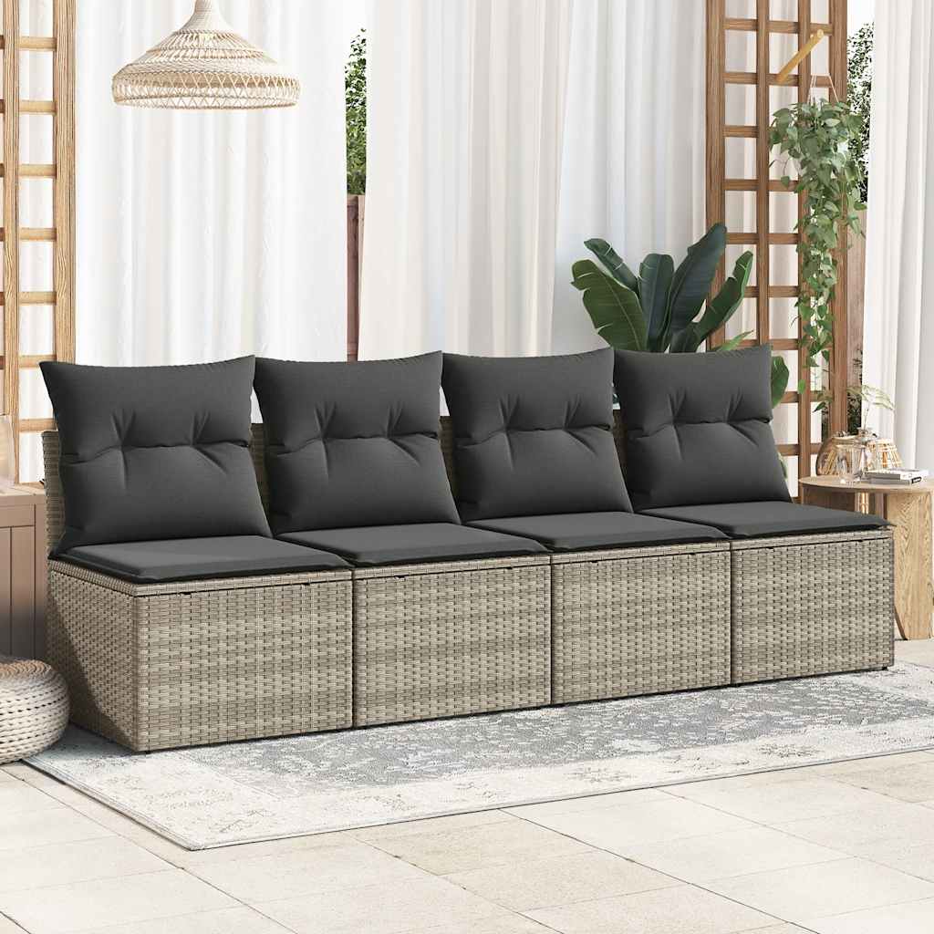2-dijelni set vrtnih sofa s jastucima od poliratana i bagrem