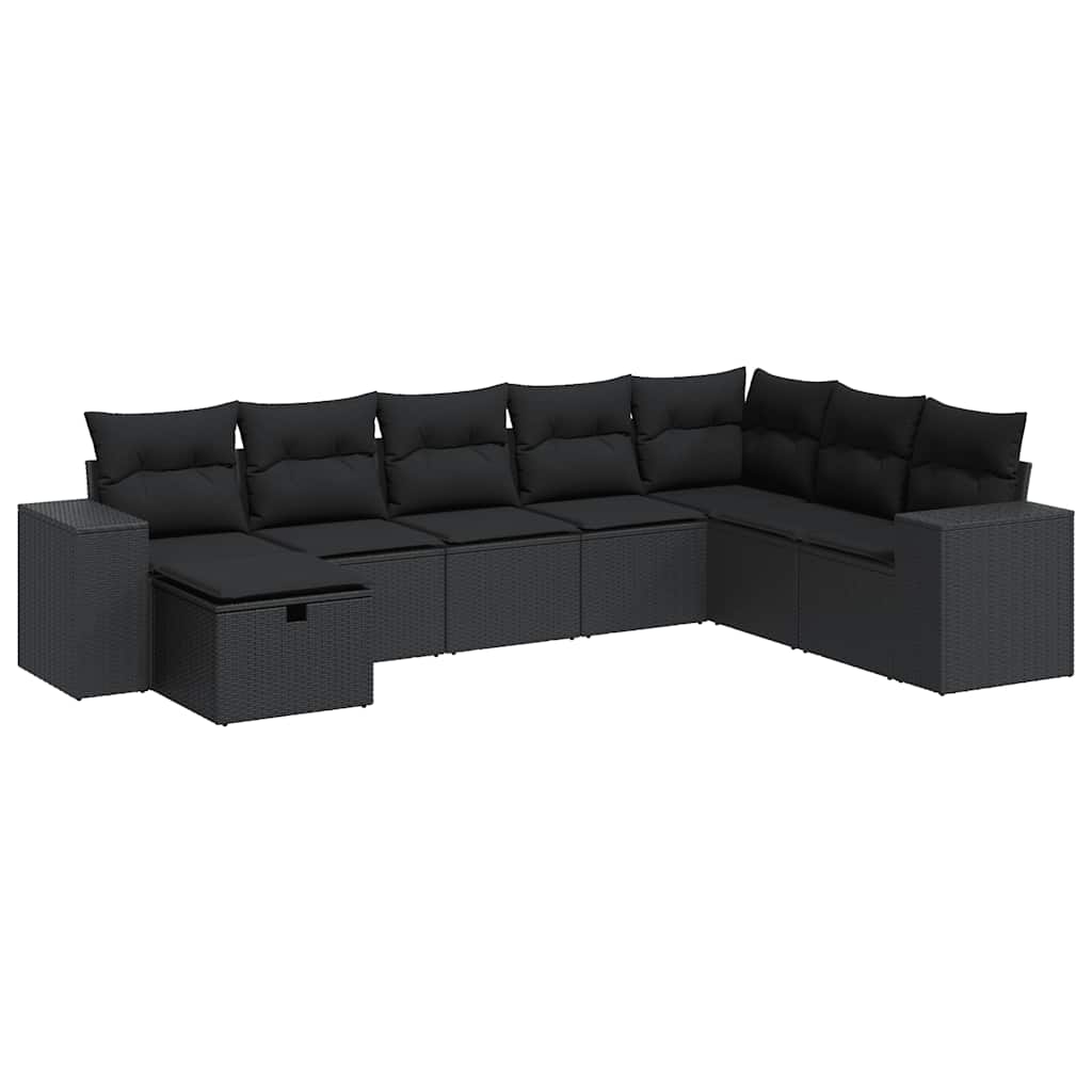 8-dijelni set vrtnih sofa od poliratana s jastucima