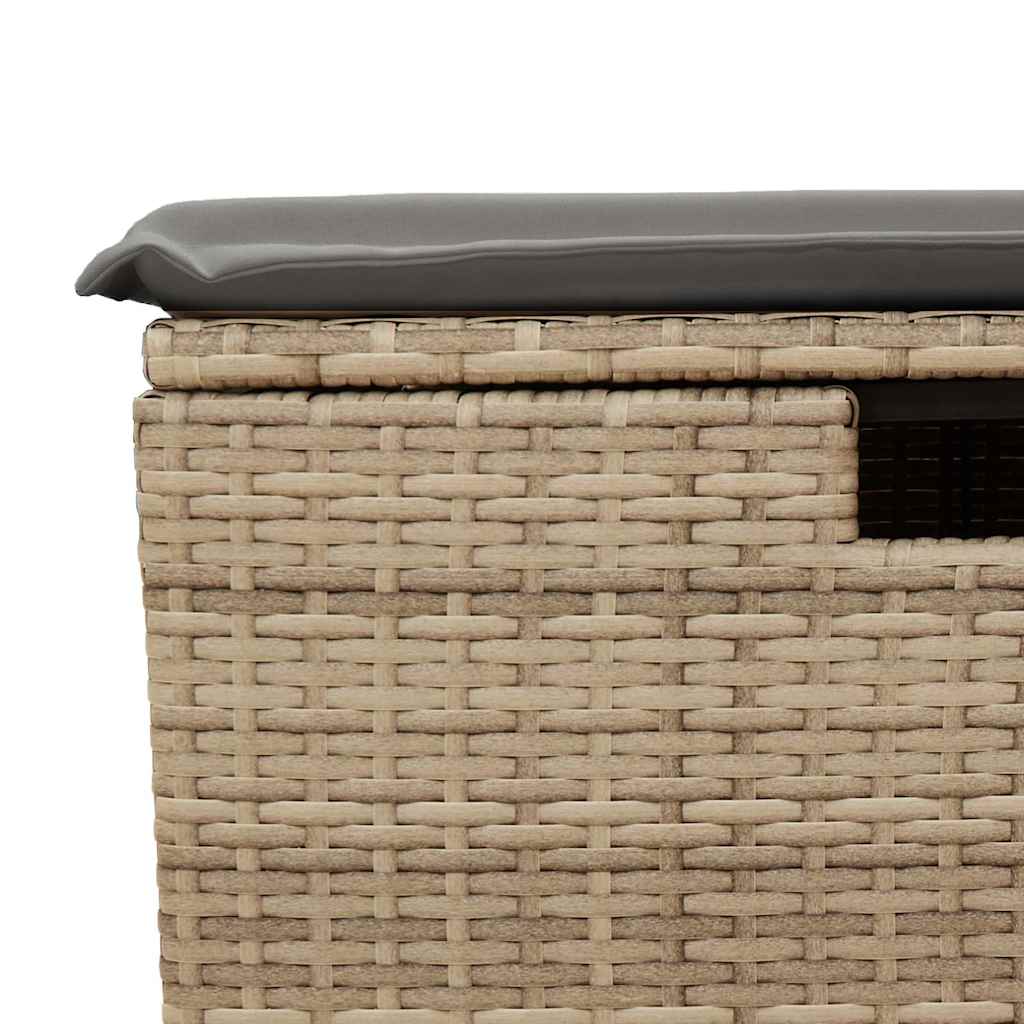 8-dijelni set vrtnih sofa od poliratana s jastucima bež