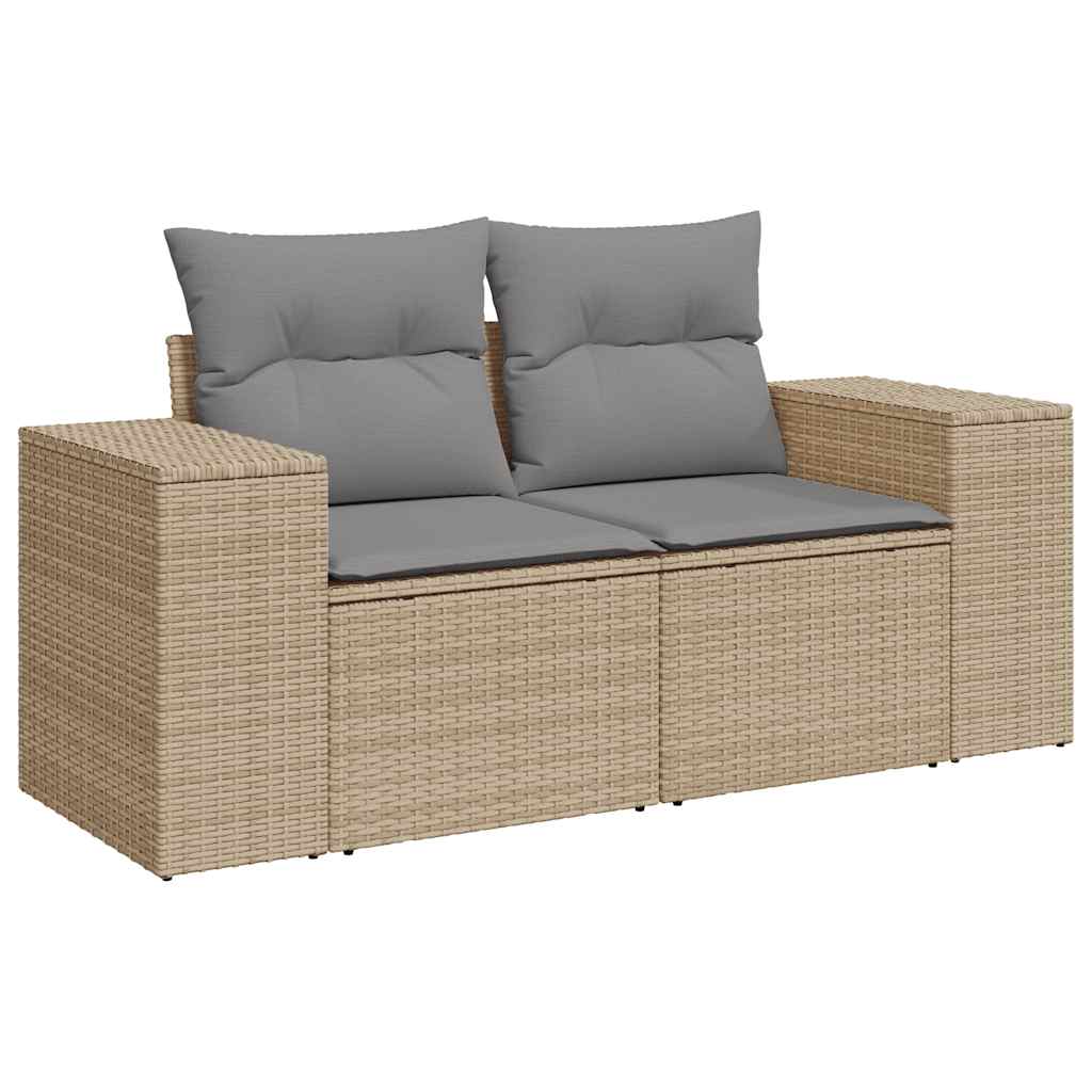 8-dijelni set vrtnih sofa od poliratana s jastucima bež