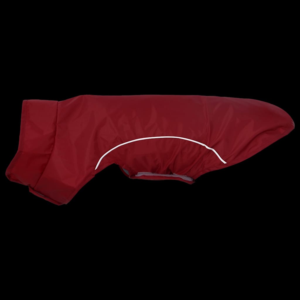 Kabanica za pse s reflektirajućim trakama, poliester, crvena, veličina S
