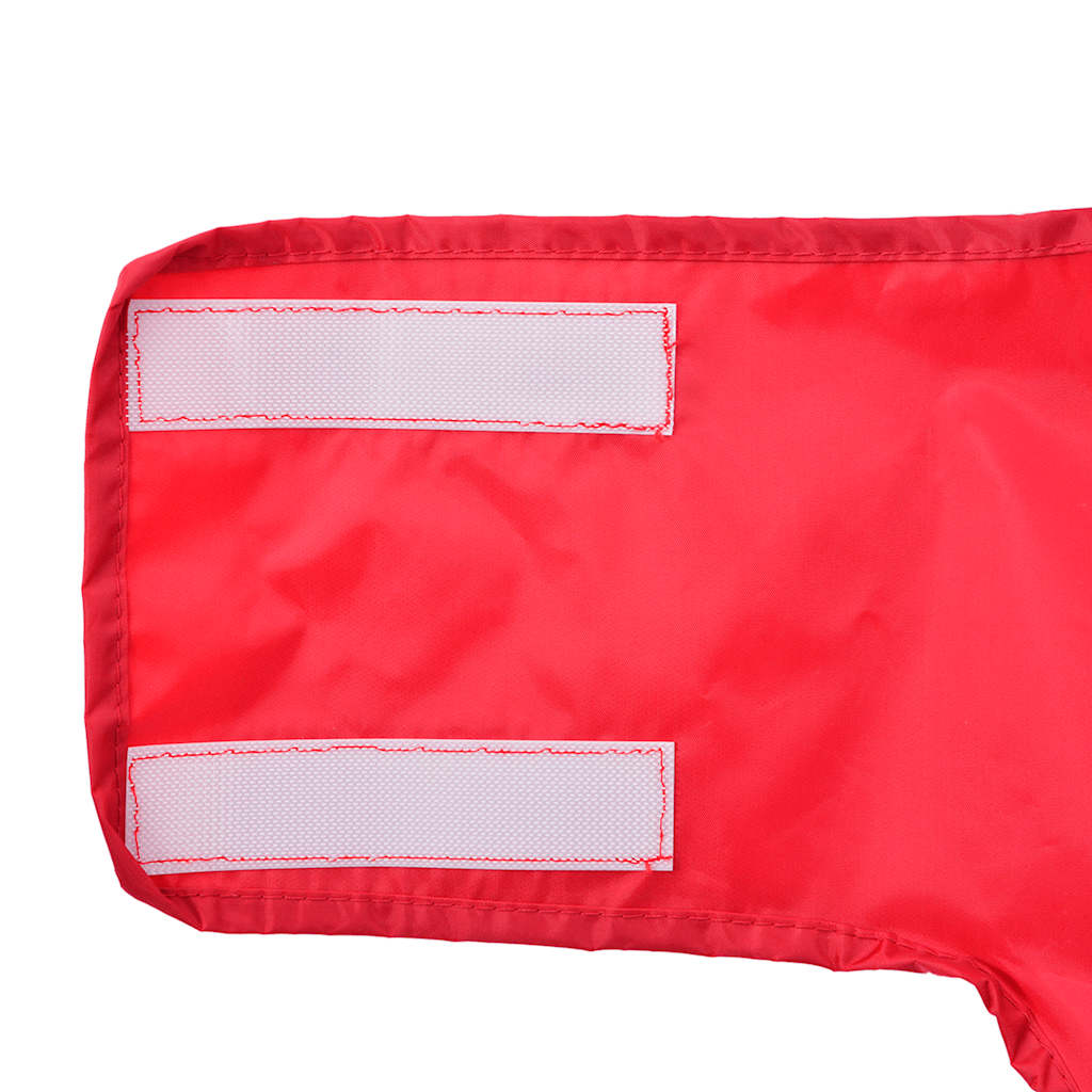 Kabanica za pse s reflektirajućim trakama, poliester, crvena, XL
