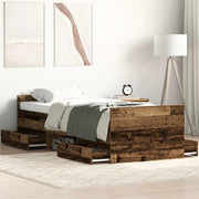 Okvir kreveta bez madraca staro drvo 90x190 cm