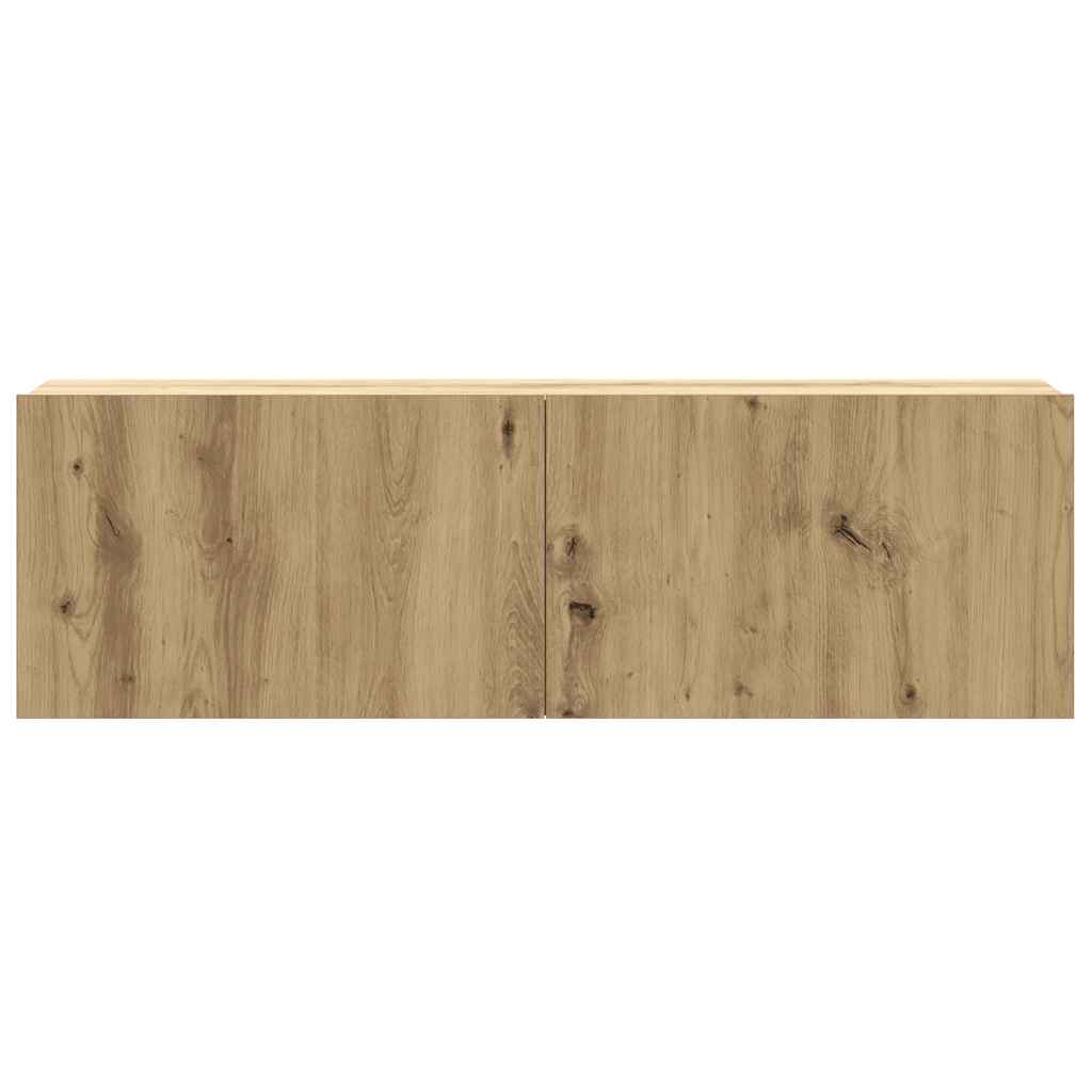 6-dijelni set TV ormarića montiran na zid Artisan Oak