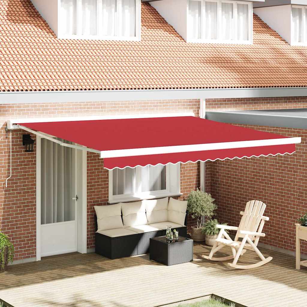 Zamjensko platno za tendu Crvena 4 × 3 m Poliester