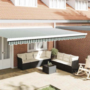 Zamjena za rub tende Zelena i bijela 480 x 20 cm Poliester