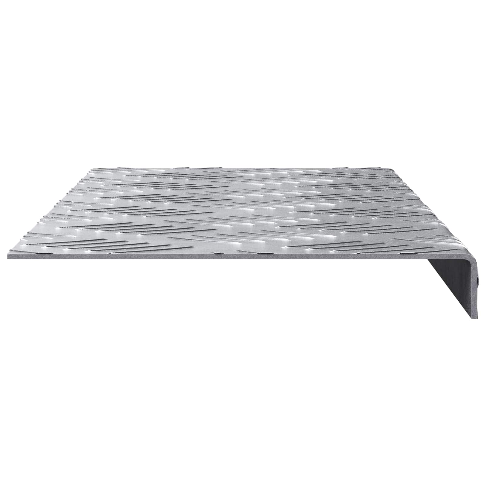 Stepenica Pravokutni 5 pcs Srebrno 60 x 18 x 2,5 cm Aluminij