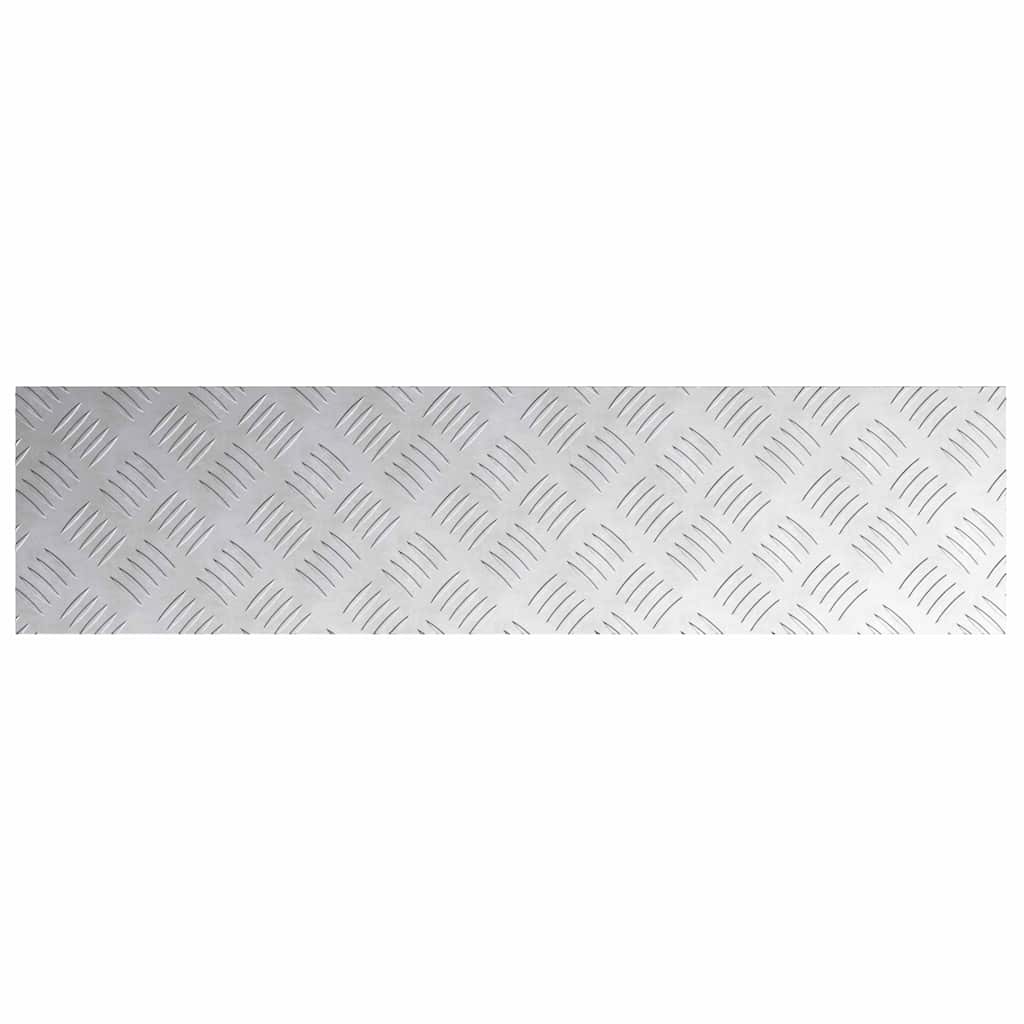 Stepenica Pravokutni 4 pcs Srebrno 80 x 20 cm Aluminij