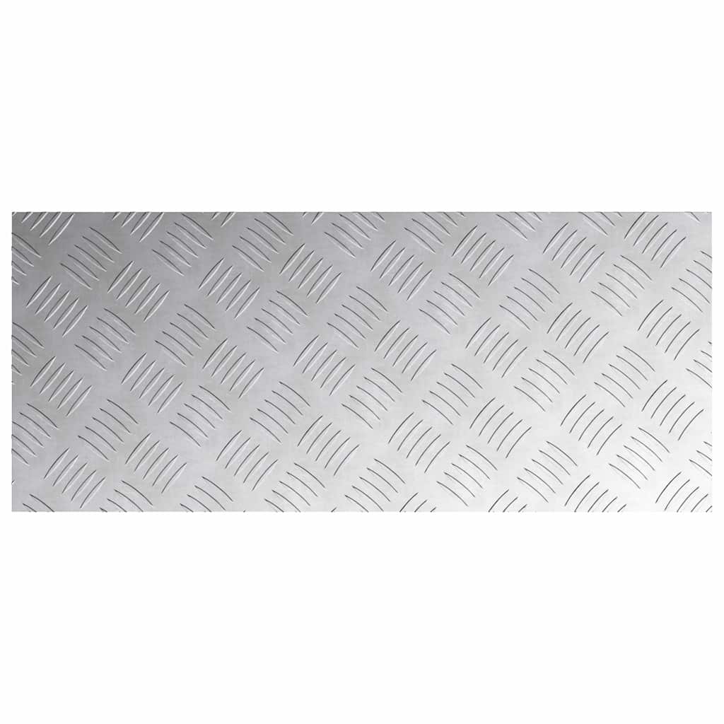 Stepenica Pravokutni 2 pcs Srebrno 70 x 30 cm Aluminij