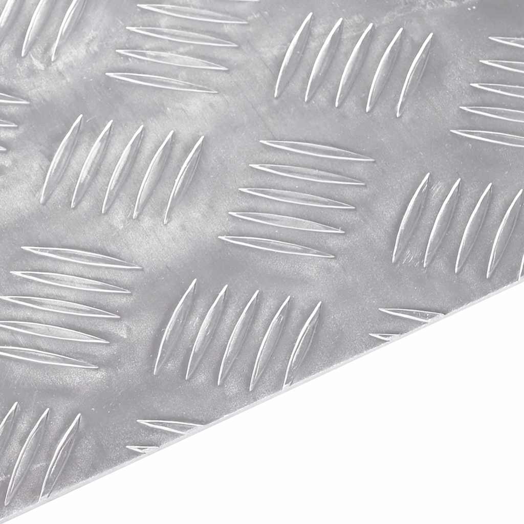 Stepenica Pravokutni 4 pcs Srebrno 80 x 40 cm Aluminij