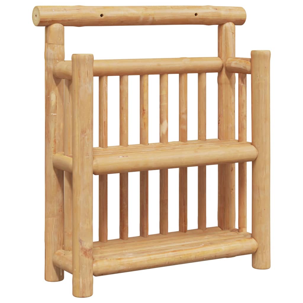 Polica na zidu s policom Zidne Prirodna 40 x 13 x 44 cm bambus