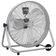 Bubnjasti ventilator s kotačem Srebrno 73 x 42 x 70 cm Aluminij
