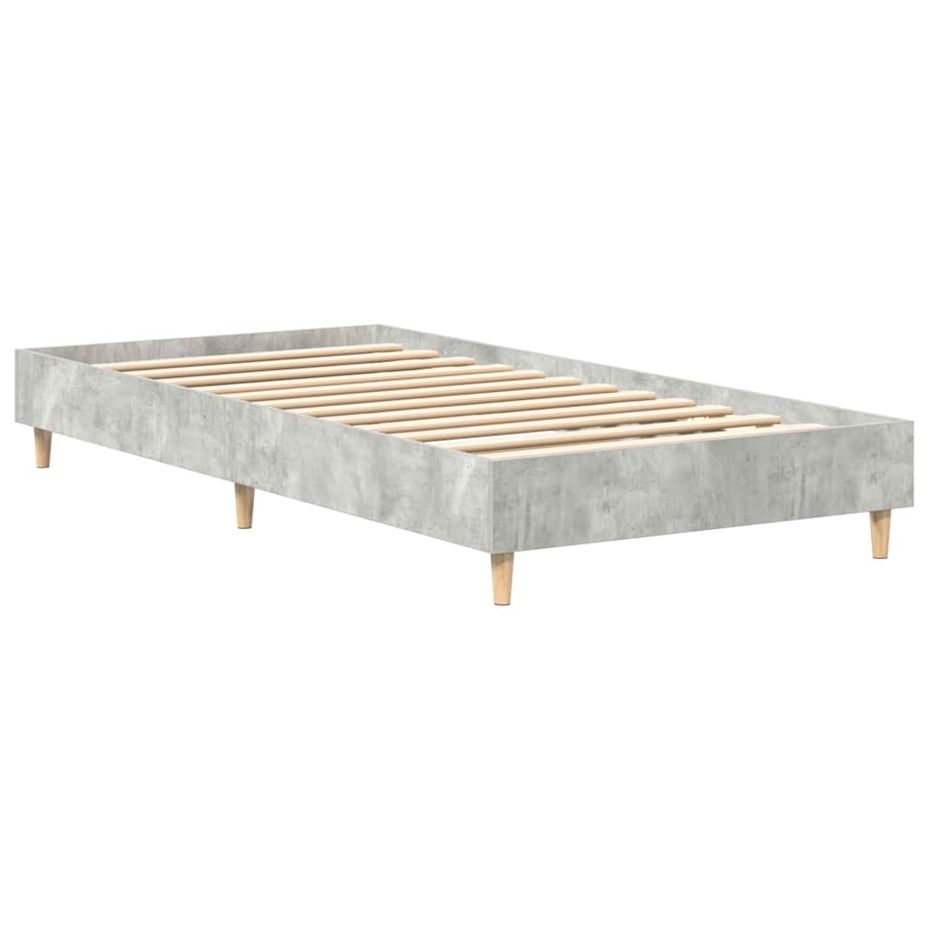 Krevetna konstrukcija Betonski sivi 203 x 93 x 25 cm