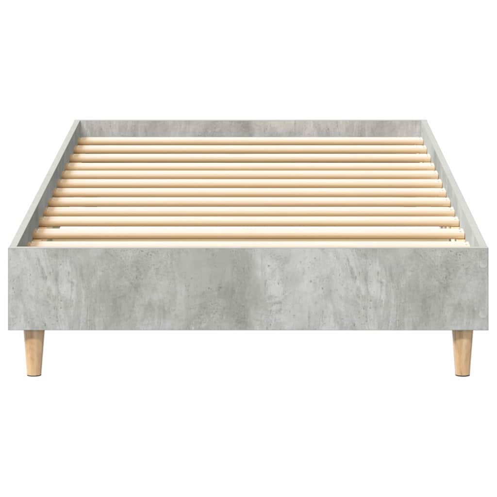 Krevetna konstrukcija Betonski sivi 203 x 93 x 25 cm
