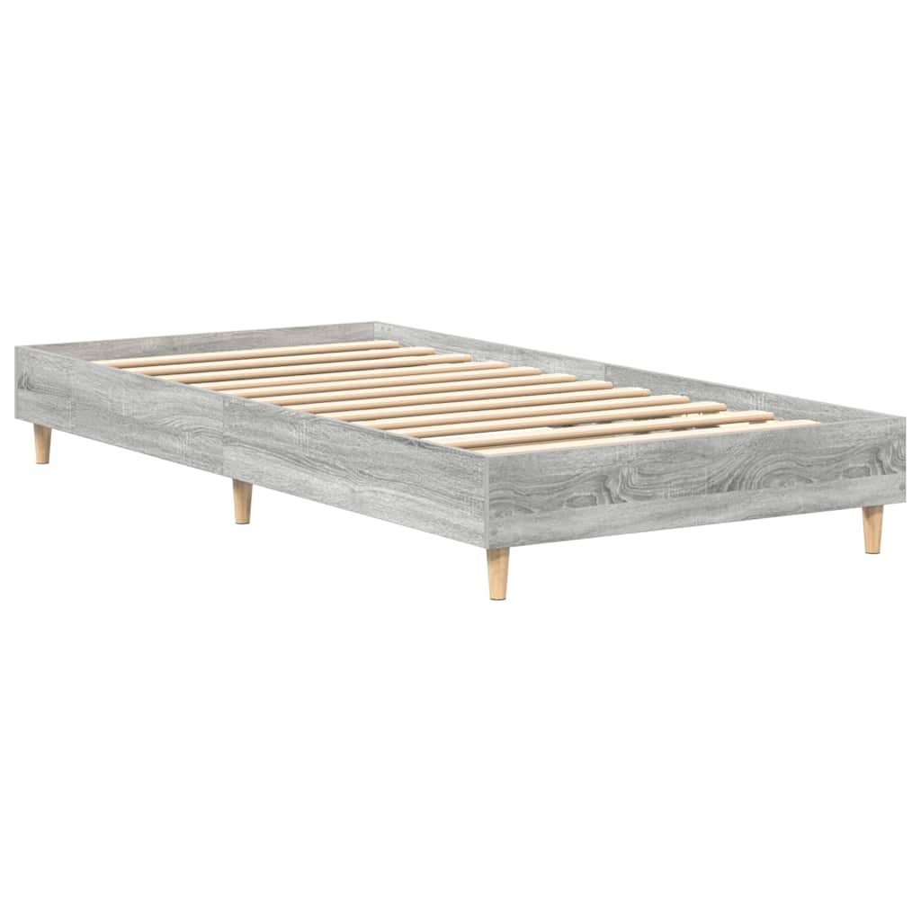 Krevetna konstrukcija Siva Sonoma 203 x 93 x 25 cm