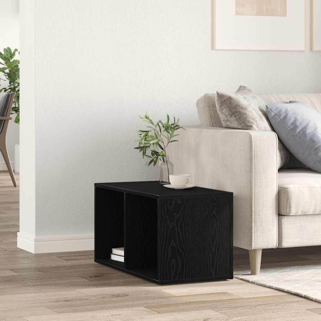 LP Kutija za pohranu crni hrast 71x34x36 cm izrađeno drvo