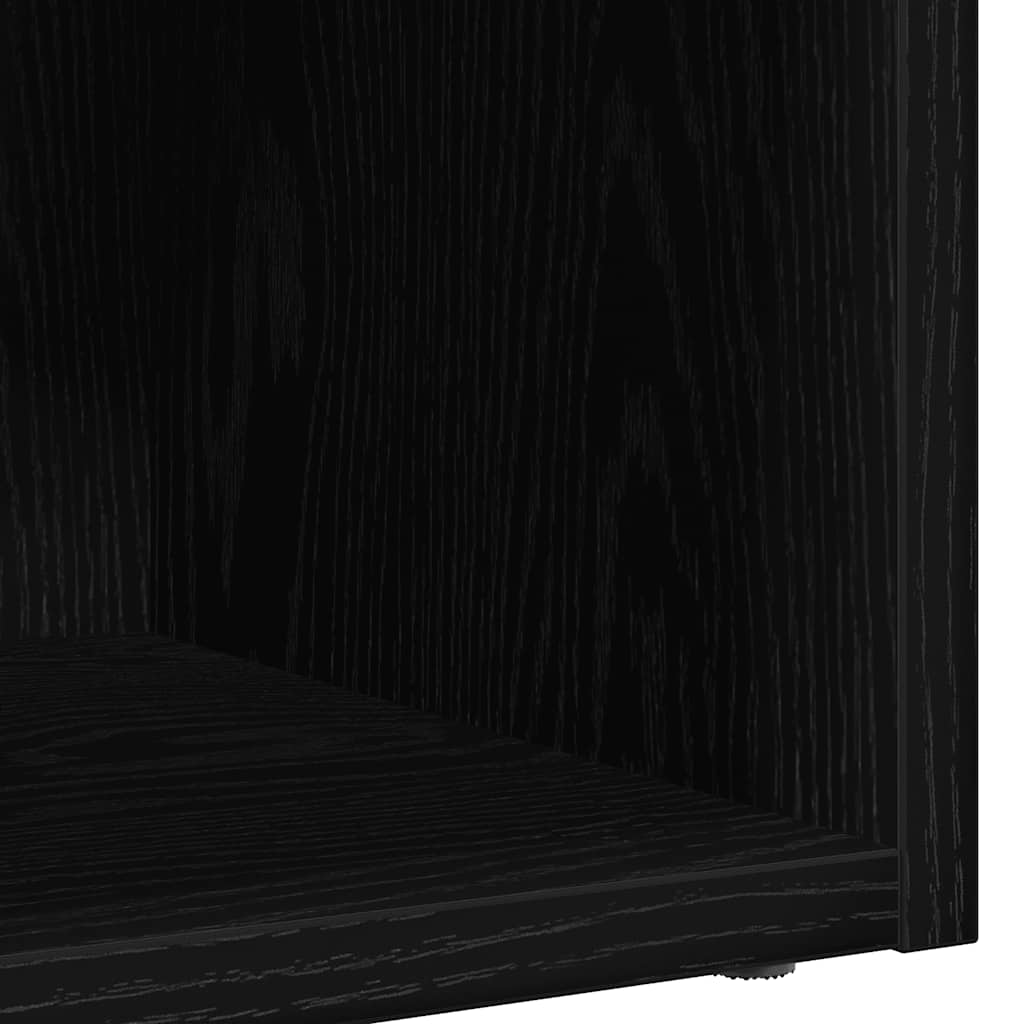 LP Kutija za pohranu crni hrast 71x34x36 cm izrađeno drvo