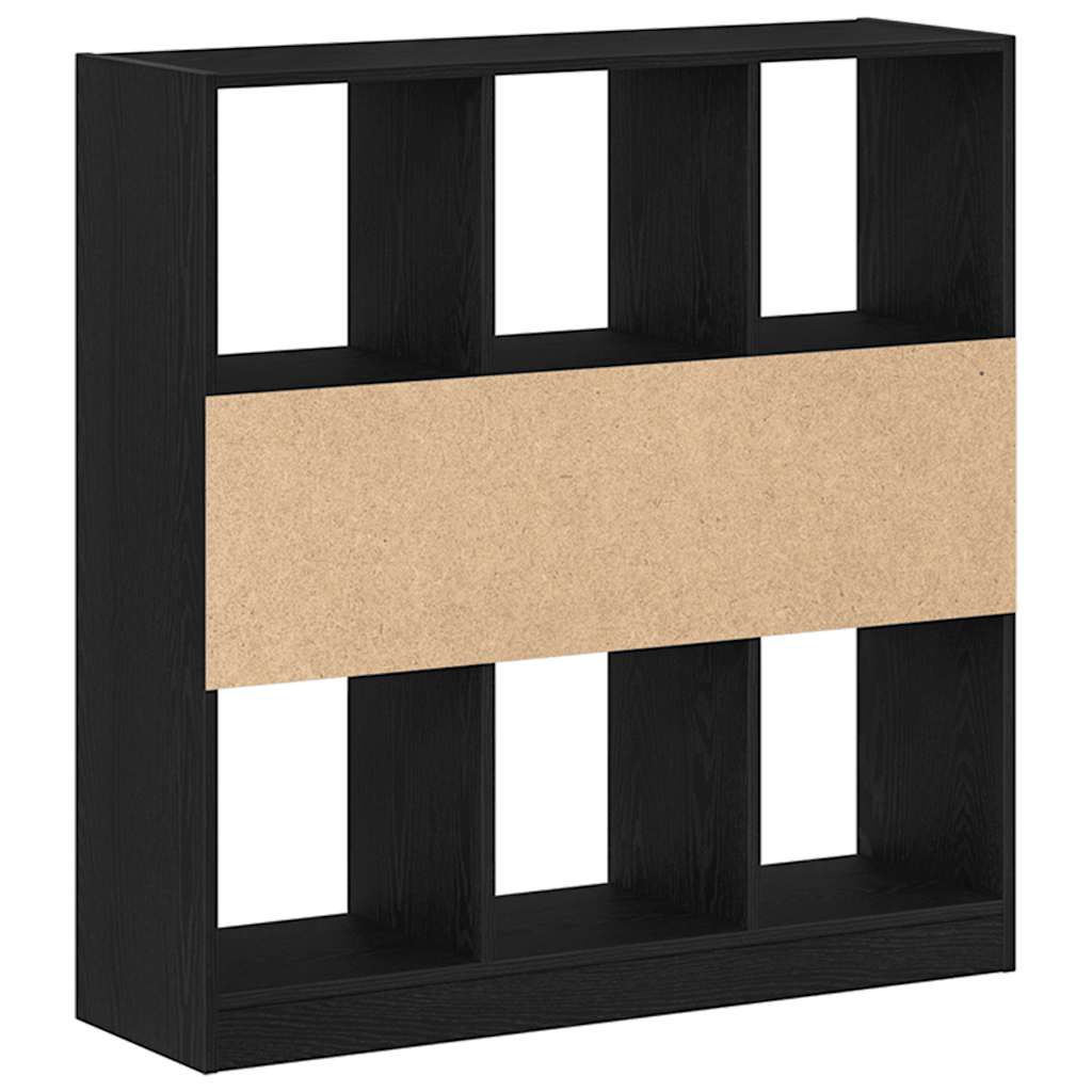 Ormar za knjige crni hrast 97,5x29,5x100 cm konstruirano drvo