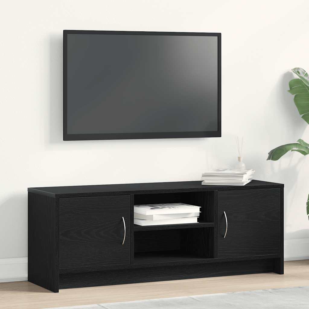 TV ormarić crni hrast 102x30x37,5 cm inženjerski drvo