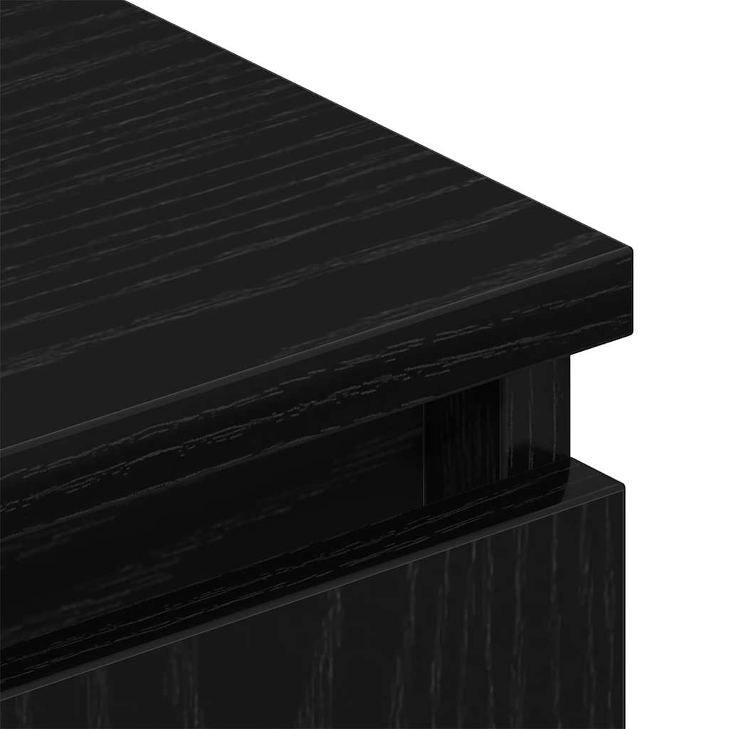 TV ormarić crni hrast 102x30x36 cm inženjerski drvo