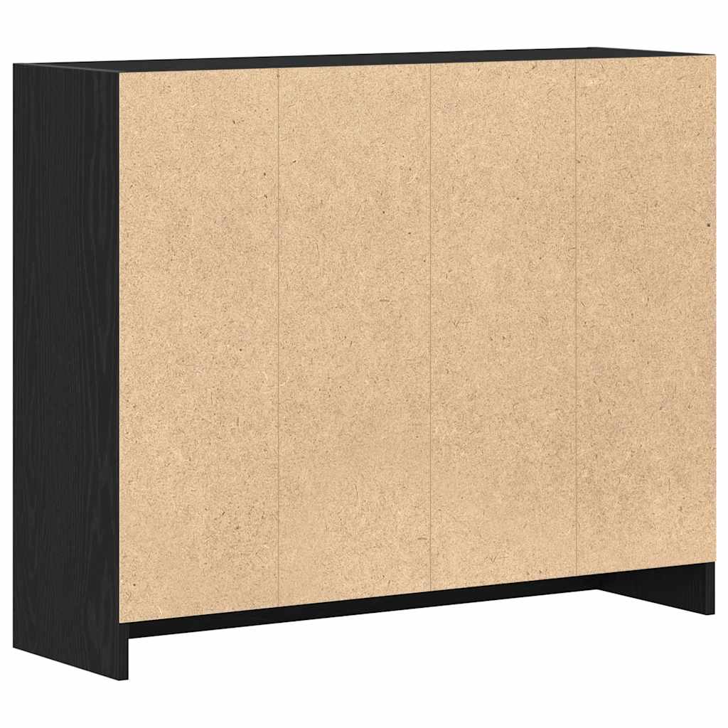 Komoda crni hrast 91x28x75 cm Inženirsko drvo