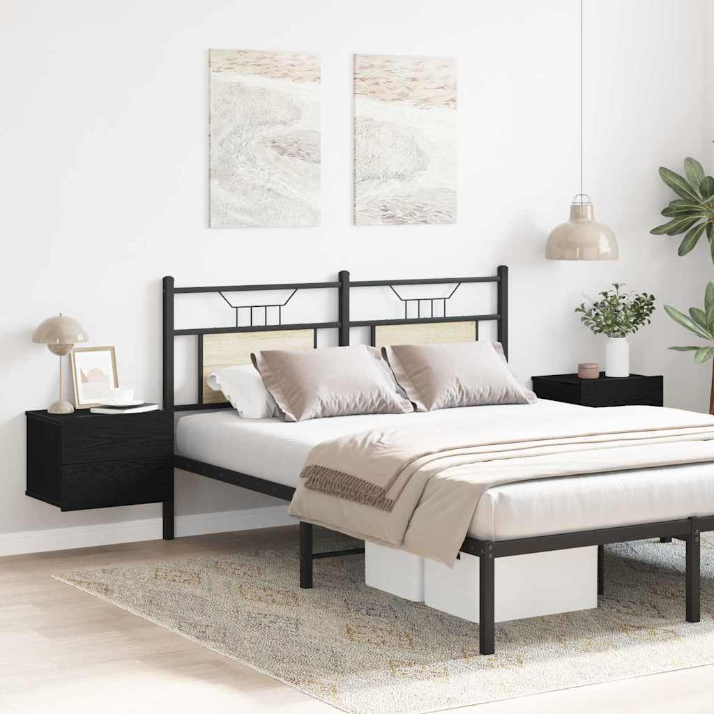 Noćni ormar 2 pcs Crni hrast 40 x 30 x 30 cm Konstruirano drvo
