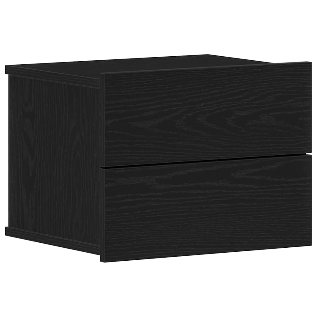 Noćni ormar 2 pcs Crni hrast 40 x 30 x 30 cm Konstruirano drvo