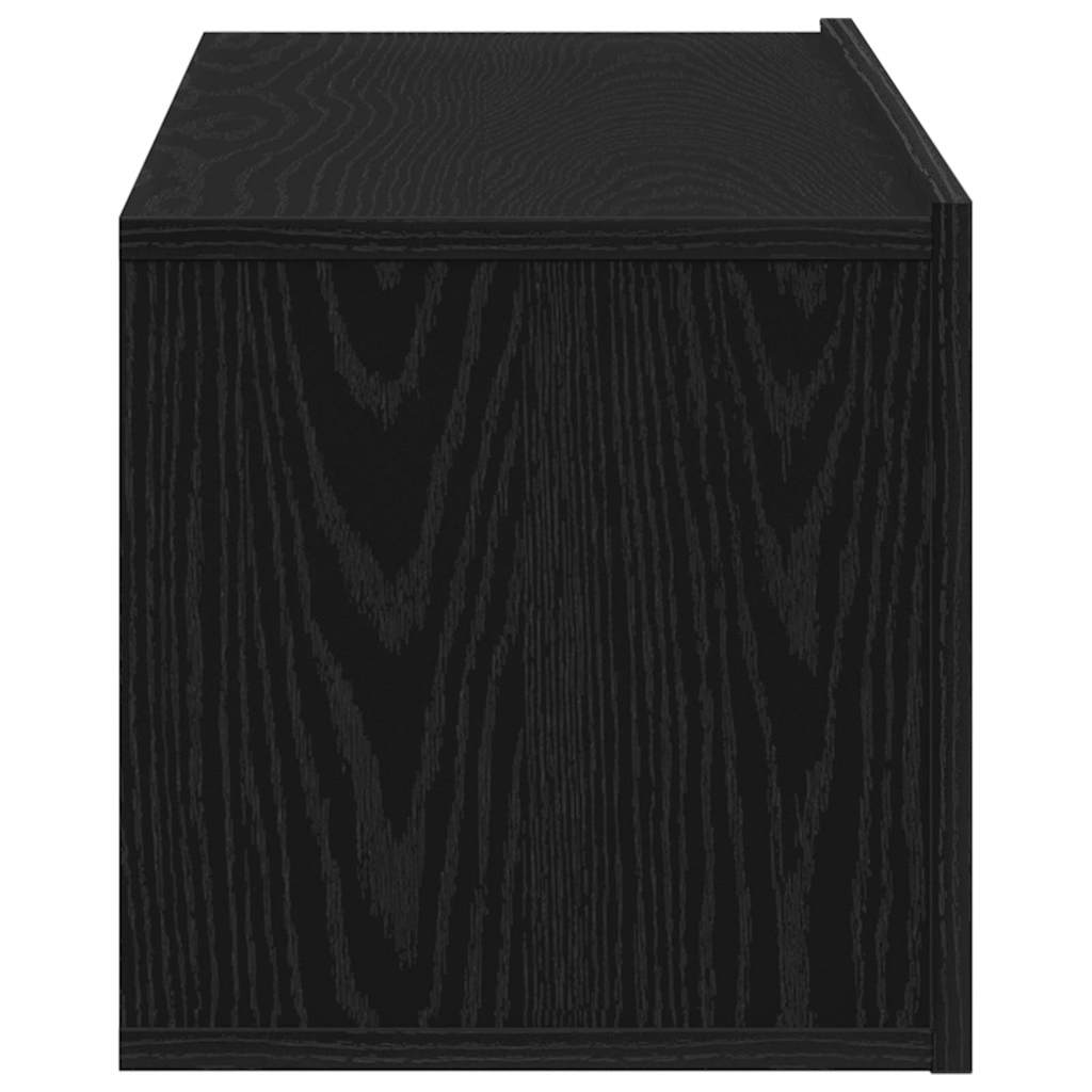 TV ormar Zidne Crni hrast 100 x 30 x 30 cm Konstruirano drvo