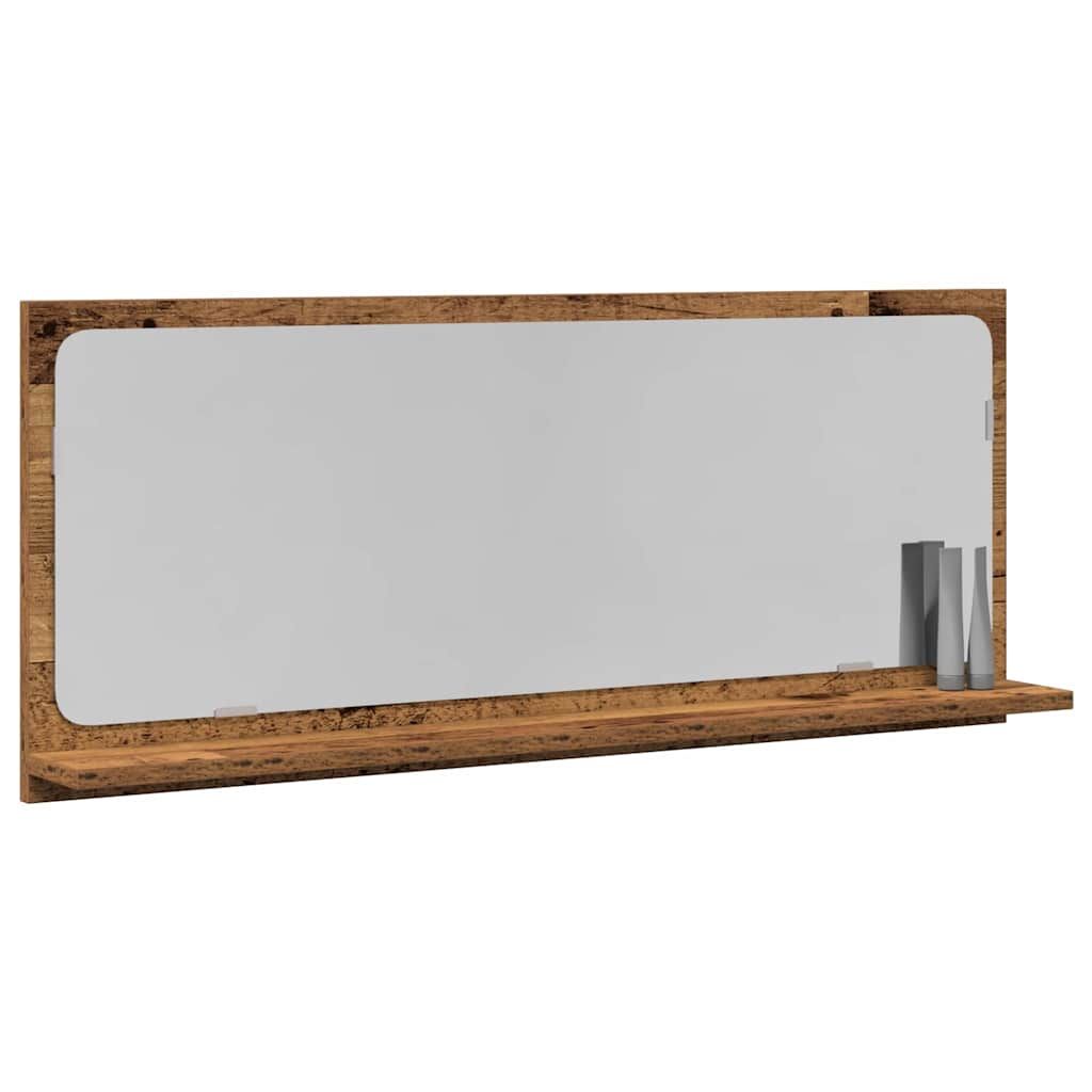 Ogledalo Polica Staro drvo 90 x 10,5 x 37 cm Konstruirano drvo