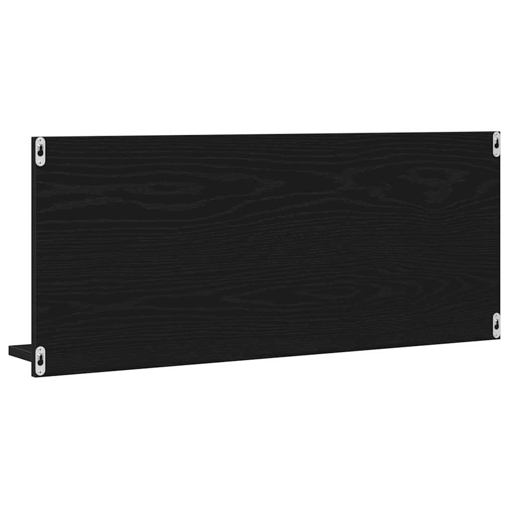 Ogledalo Polica Crni hrast 90 x 10,5 x 37 cm Konstruirano drvo