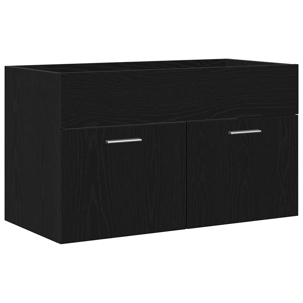 Ormarić za umivaonik Zidne Crni hrast 38,5 x 100 x 46 cm