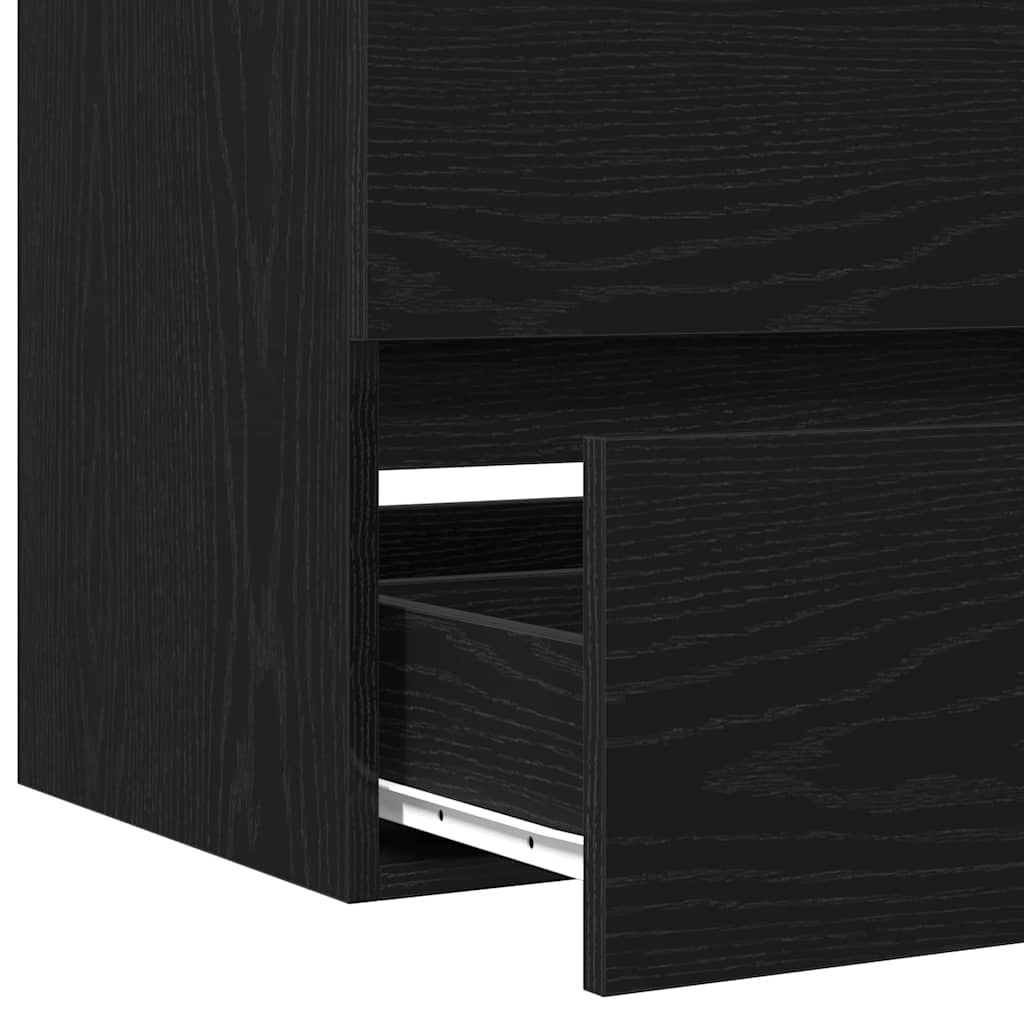 Kupaonski ormarić za sudoper Crni hrast 60 x 38,5 x 45 cm