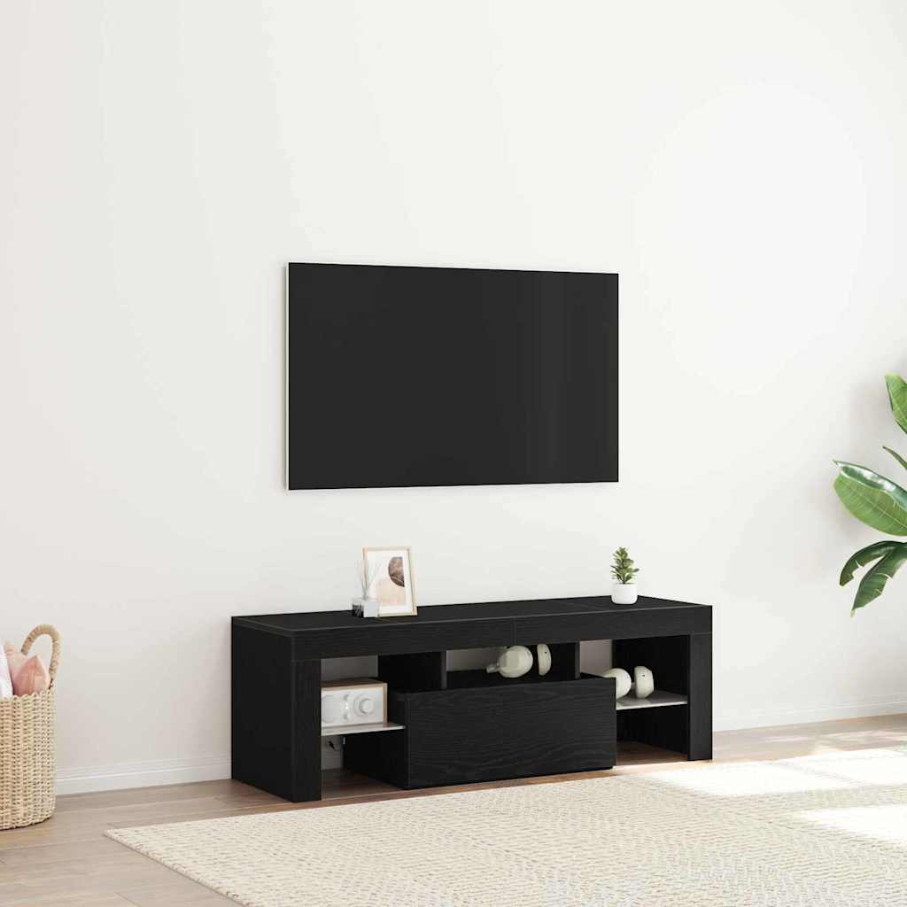 TV ormar Crni hrast 120 x 35 x 40 cm Konstruirano drvo