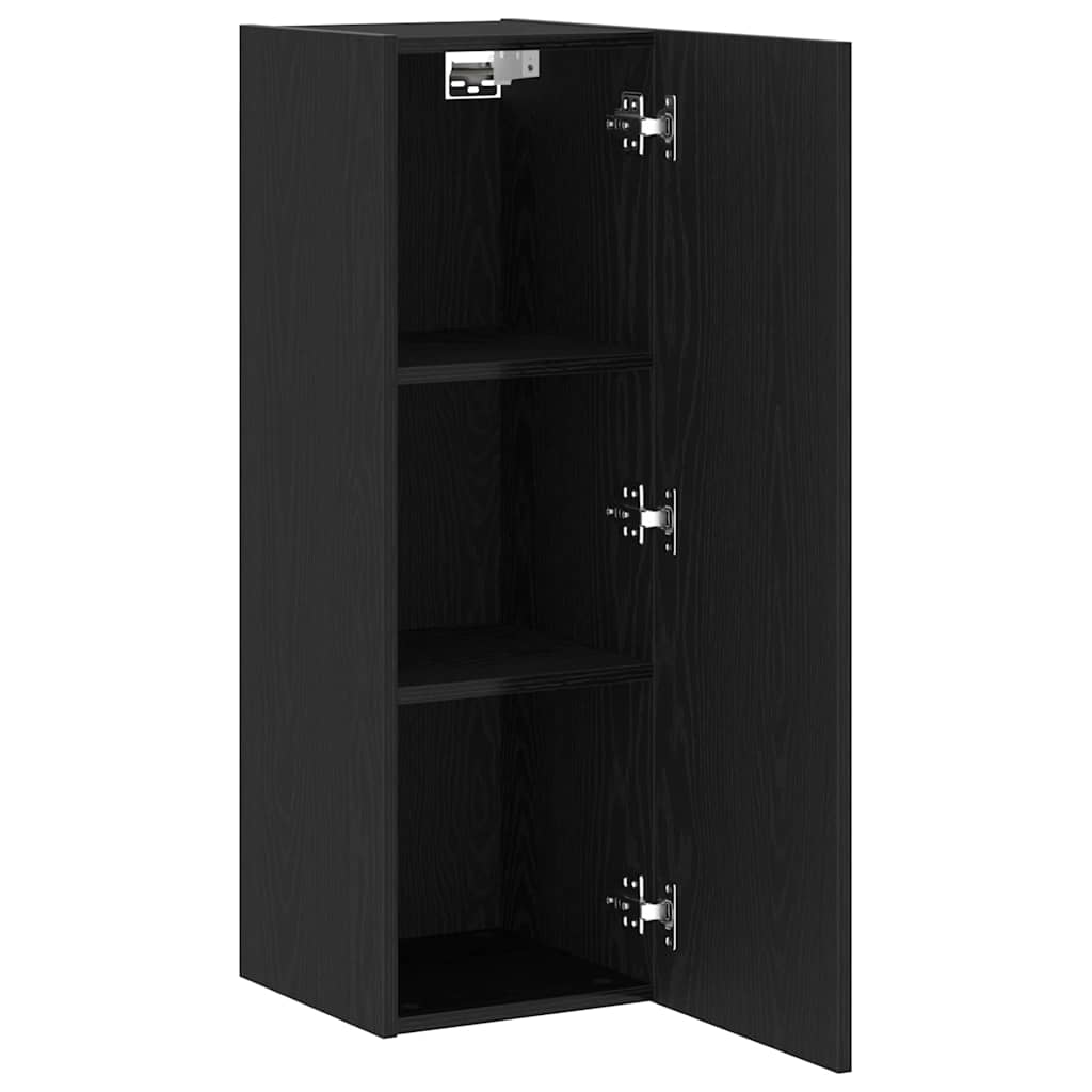 TV Kabinet za Zid Zidne Crni hrast 30,5 x 30 x 90 cm