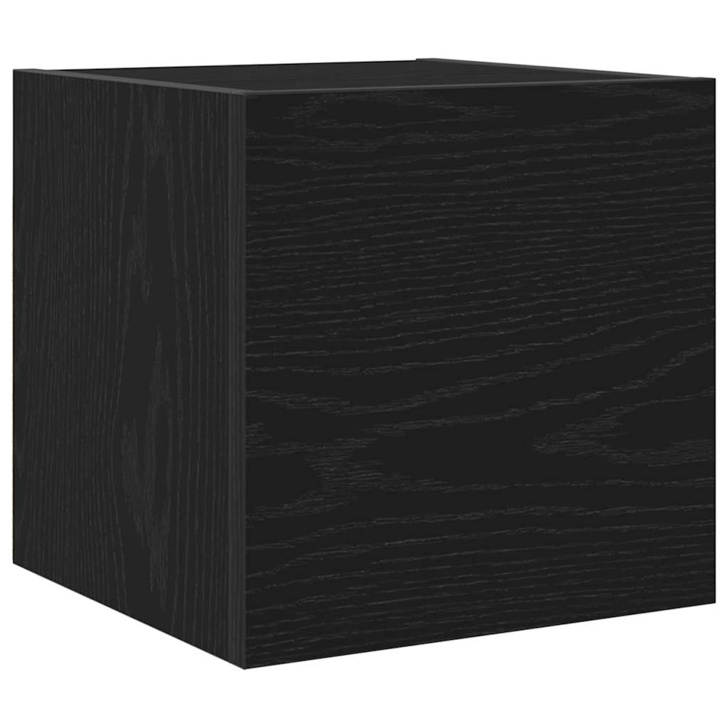 Ormar za TV montiran na zid 2 pcs Crni hrast 30,5 x 30 x 30 cm