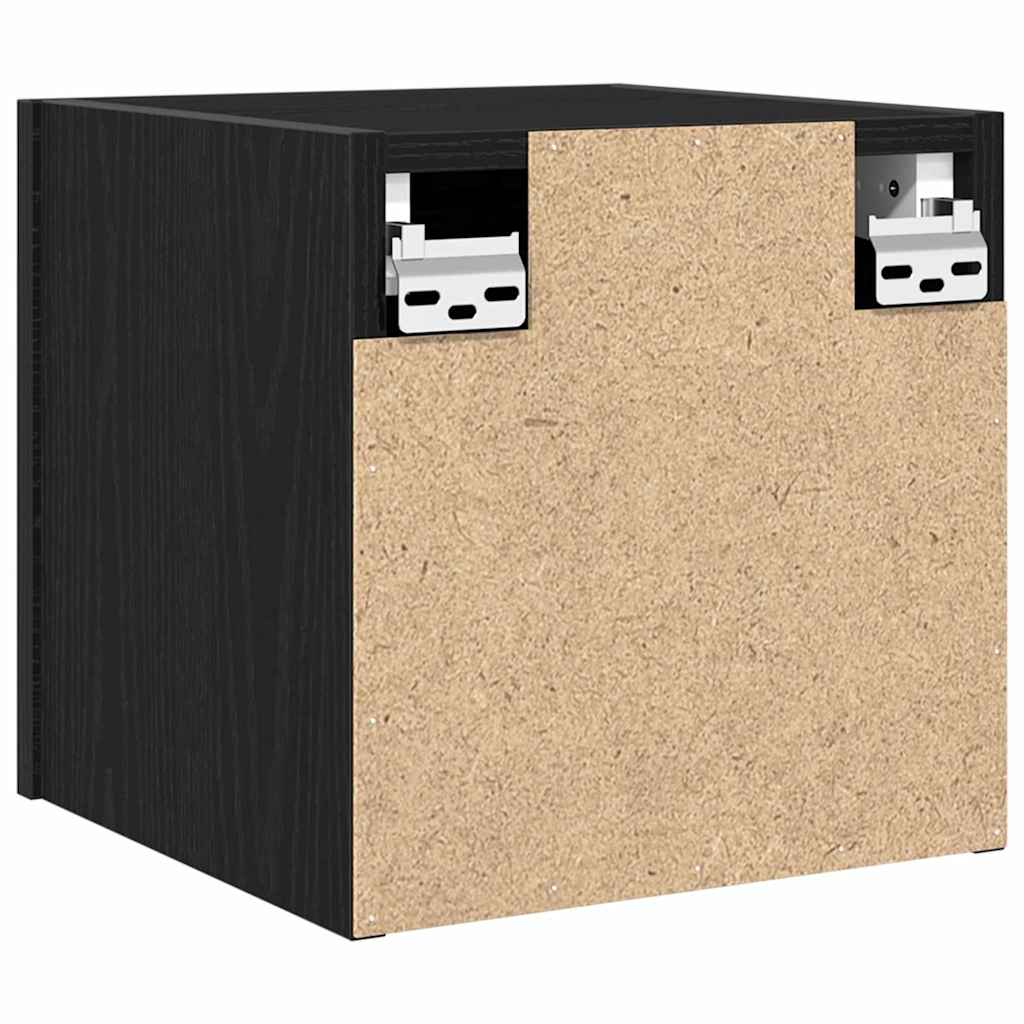 Ormar za TV montiran na zid 2 pcs Crni hrast 30,5 x 30 x 30 cm