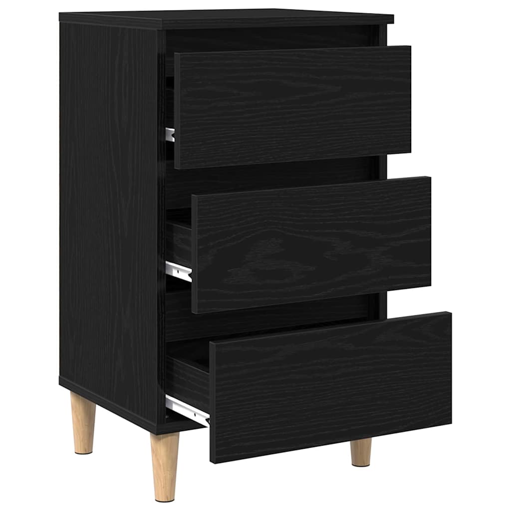 Noćni ormar Crni hrast 40 x 35 x 69 cm Konstruirano drvo